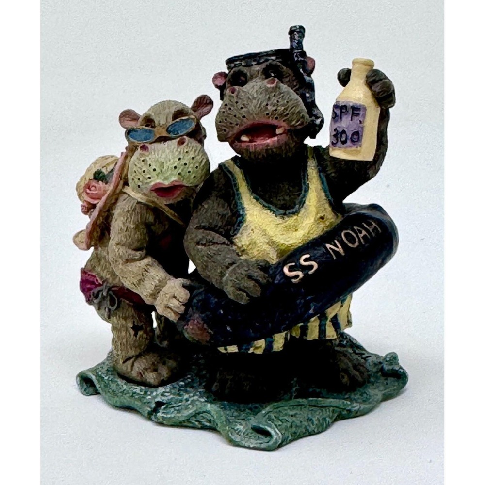 Boyds Bears Hippolita & Hugo D. Nile Noah's Ark Series 3 #2436 Bearstone Figurin - Picture 2 of 13